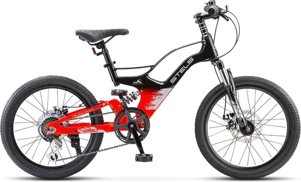 Детский велосипед STELS Leader 250 MD 20 (12.6, красный/черный, разобранный, в коробке)
