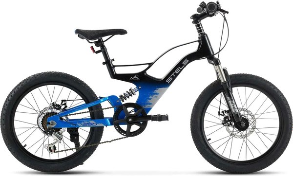 Детский велосипед STELS Leader 250 MD 20 (12.6, синий/черный, разобранный, в коробке)