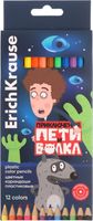 Набор цветных карандашей Erich Krause Приключения Пети и Волка / 61061 (12цв) - 