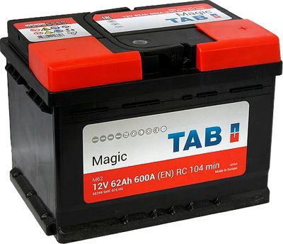 Автомобильный аккумулятор TAB Magic R+ 62R L2 низкий (62 А/ч)