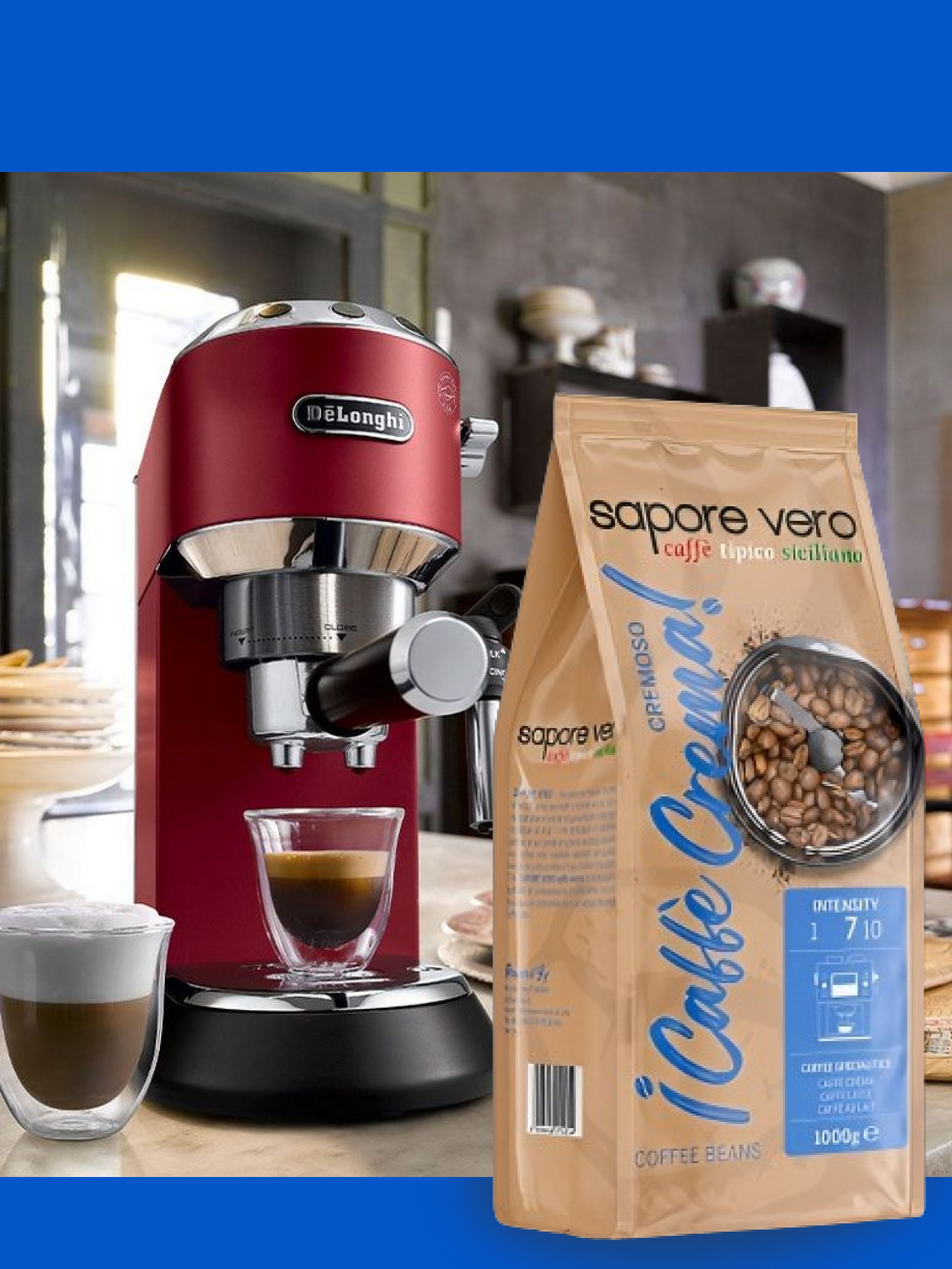 Кофе в зернах Sapore Vero Cremoso Caffe Crema