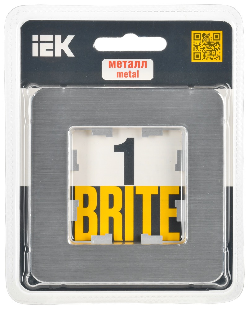 Рамка для выключателей и розеток IEK Brite BR-M12-M-21-K47 (металл/алюминий) — фото 6