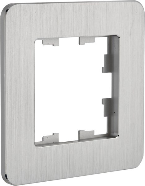 Рамка для выключателя IEK Brite BR-M12-M-21-K47 (металл/алюминий)