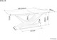 Миниатюра изображения товара Обеденный стол Signal Dolce 180-240x95x76 (эффект серого мрамора/орех)