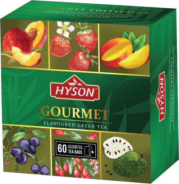 Чай пакетированный Hyson Фруктовая Коллекция Зеленый (60пак)