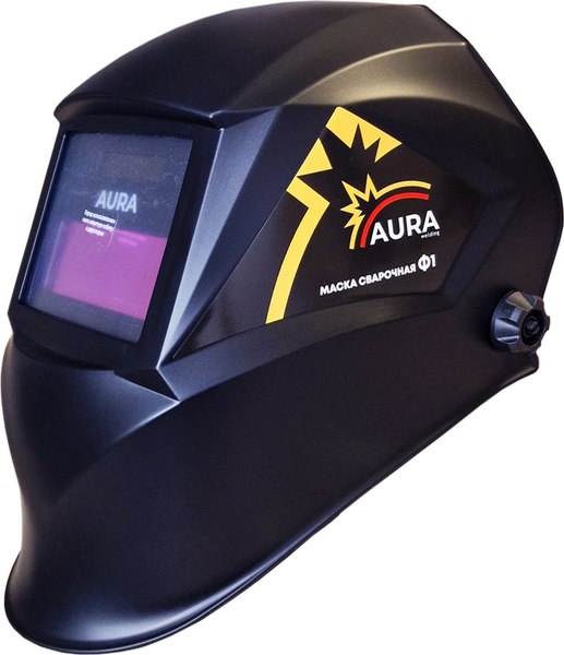 Сварочная маска AURA welding Ф1 СБ Хамелеон 90x35мм DIN 3/11