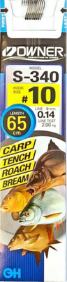 Набор поводков рыболовных Owner S-340 №14 (9шт) - 