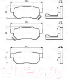 Тормозные колодки Bosch 0986495256