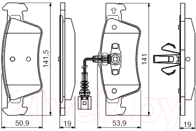 

Тормозные колодки Bosch, 0986495115