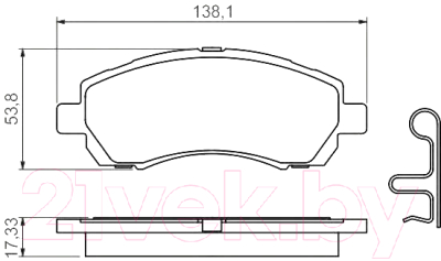 

Тормозные колодки Bosch, 0986424770