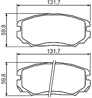 

Тормозные колодки, 0986494374