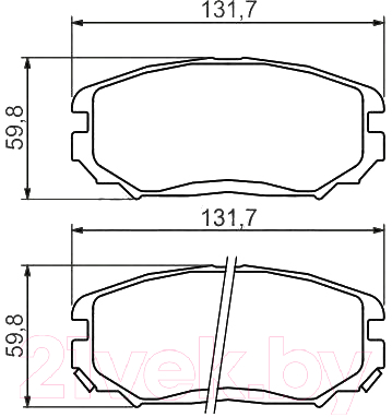 

Тормозные колодки Bosch, 0986494374