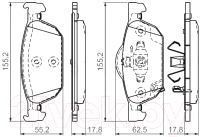 

Тормозные колодки Bosch, 0986494383