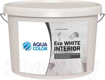 Краска AquaColor Eco White Interior (7кг)