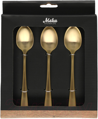 Набор чайных ложек Maku Kitchen Life Champagne Gold 310544