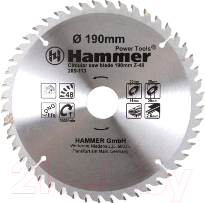 Пильный диск Hammer Flex 205-113