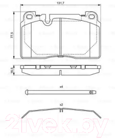 

Тормозные колодки Bosch, 0986494694