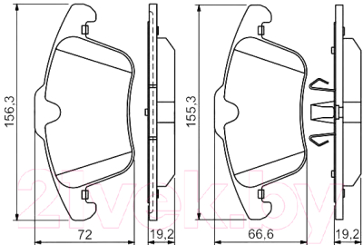 

Тормозные колодки Bosch, 0986494209