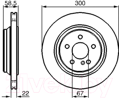 

Тормозной диск Bosch, 0986478473