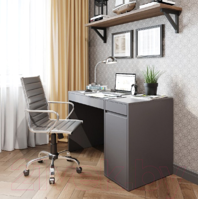 Письменный стол Domus СП004 11.004R.01.02 / dms-sp004R-162PE (правый, серый)