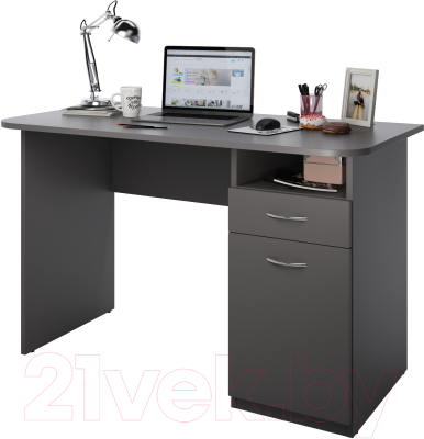Письменный стол Domus СП007 11.007R.01.02 / dms-sp007R-162PE (правый, серый)