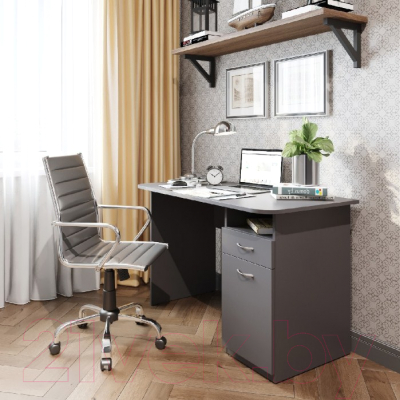 Письменный стол Domus СП007 11.007R.01.02 / dms-sp007R-162PE (правый, серый)