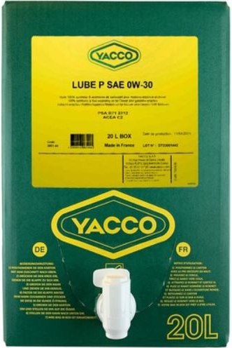Моторное масло Yacco Lube P 0W30