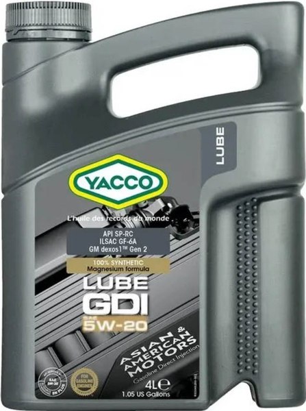 Моторное масло Yacco Lube GDI 5W20
