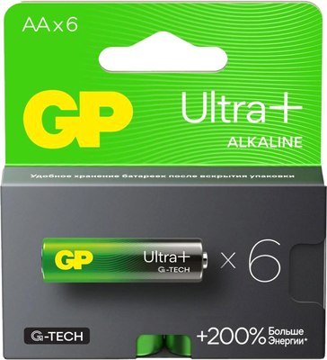 

Комплект батареек, Ultra Plus Alkaline 15AUPA21-2CRB6 AA