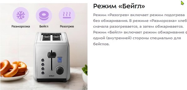 Тостер Kitfort КТ-6412