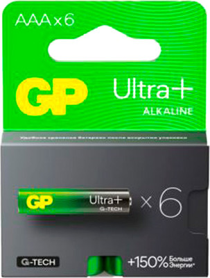 

Комплект батареек, Ultra Plus Alkaline 24AUPA21-2CRB6 AAA