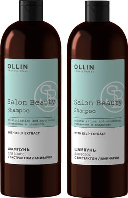 Шампунь для волос Ollin Professional Salon Beauty с экстрактом ламинарии (2x1л)