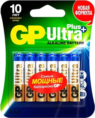 

Комплект батареек, Ultra Plus Alkaline GP 24AUP-2CR12 AAA