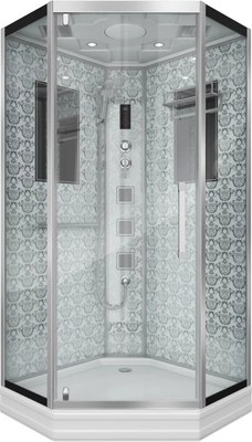 Душевая кабина Niagara NG-7717W 100x100х215 (серебристый) - 