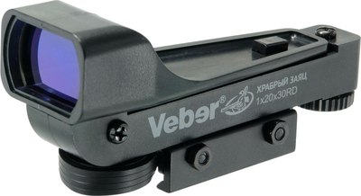 Коллиматорный прицел Veber Храбрый Заяц 1x20x30 RD / 24814 - 