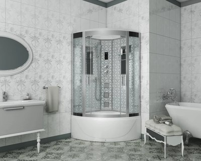 Душевая кабина Niagara NG-7790W 90x90х215 (белый)