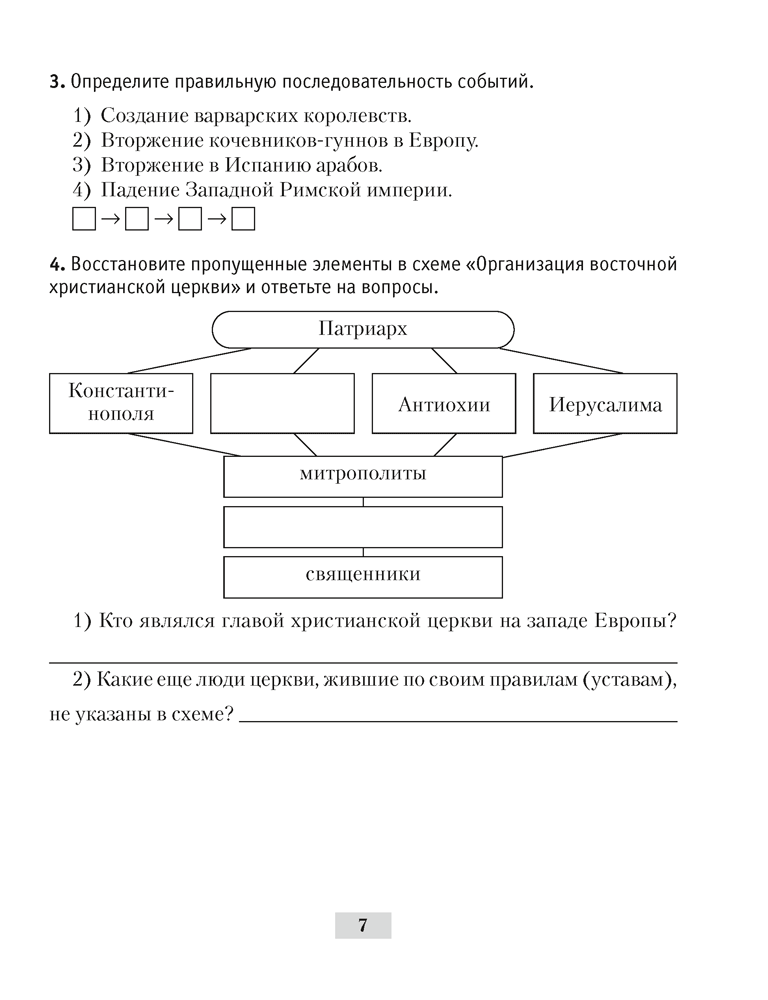 Рабочая тетрадь Аверсэв История Средних веков. 6 класс. 2024, мягкая обложка (Федосик Виктор) — фото 6