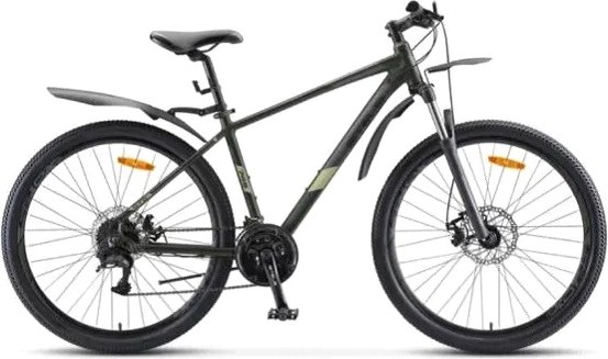Велосипед STELS Navigator 745 MD 27.5 (21, темно-оливковый, разобранный, в коробке)