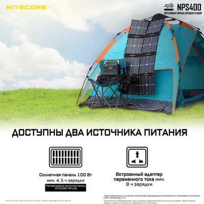 Портативная зарядная станция Nitecore NPS400