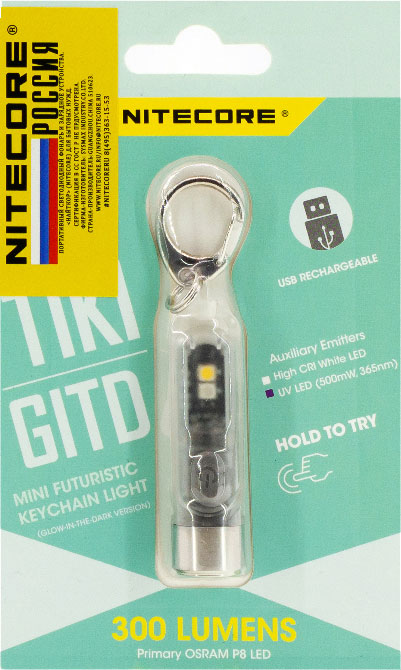 Фонарь Nitecore Tiki GITD