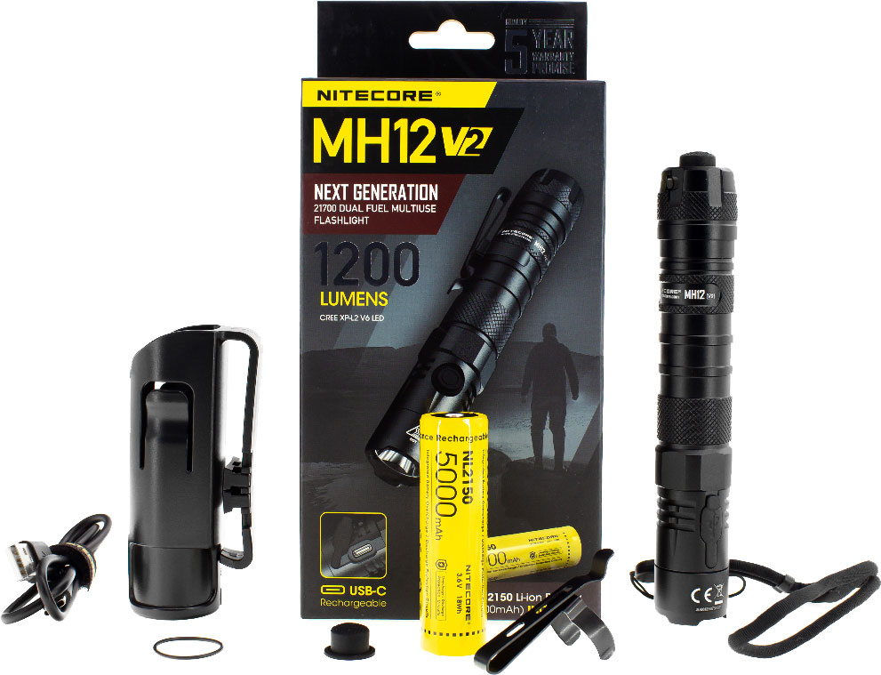 Фонарь Nitecore MH12 V2