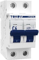 Выключатель автоматический Tokov Electric 2П 6А 4.5кА / TKE-PZ45-MCBI-2-6-C - 