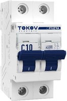 Выключатель автоматический Tokov Electric 2П 10А 4.5кА / TKE-PZ45-MCBI-2-10-C - 