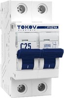 Выключатель автоматический Tokov Electric 2П 25А 6кА / TKE-PZ60-MCBI-2-25-C - 