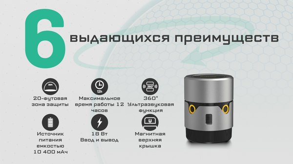 Ультразвуковой отпугиватель Nitecore EMR30