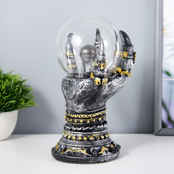 Изображение товара Декоративное освещение Risalux Плазменный шар Ручища 9614850 (серый)