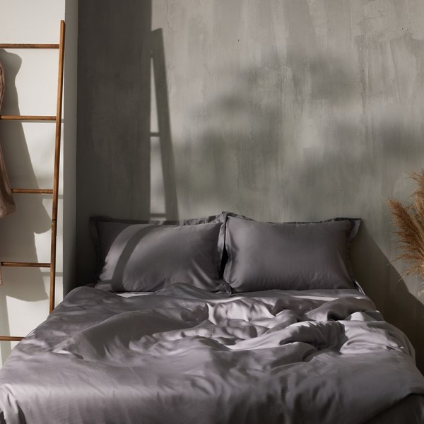 Пододеяльник Sima-Land Home Tencel 200x220 / 10285288 (серый)
