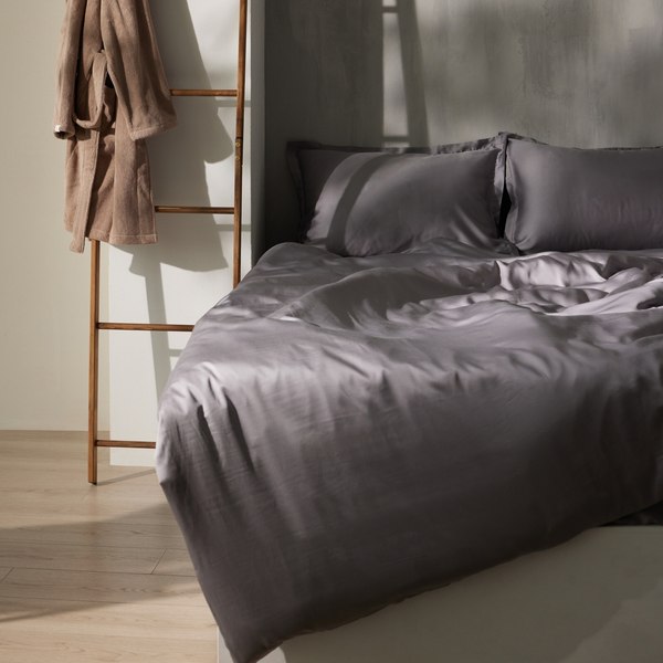 Пододеяльник Sima-Land Home Tencel 200x220 / 10285288 (серый)