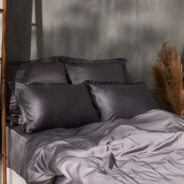Пододеяльник Sima-Land Home Tencel 200x220 / 10285288 (серый)
