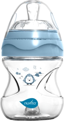 Бутылочка для кормления Nuvita Антиколиковая Materno Feel 6011 / NU-ALMB0061 (150мл, голубой) -